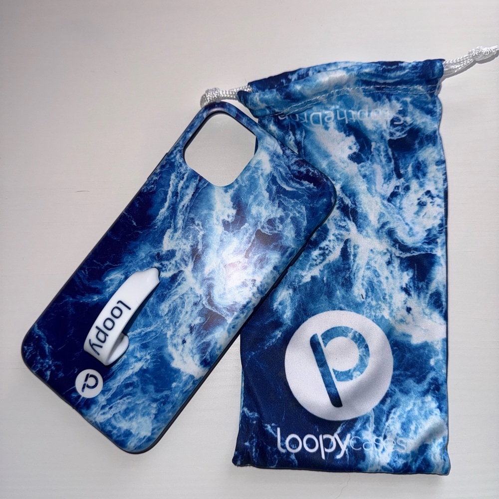 iPhone 13 Pro Max Loopy Blue Marble Phone Case